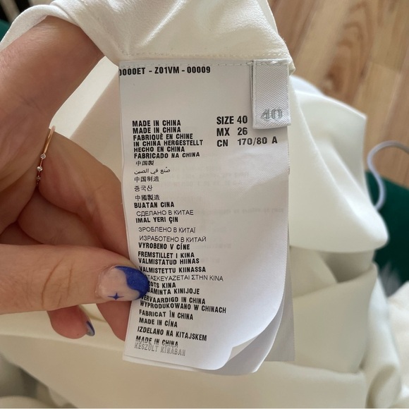 Miu Miu 2012 Collection Lace Ruffle Neck 3/4 Sleeve Ivory Silk Blouse IT 40/US 4 - Picture 13 of 13